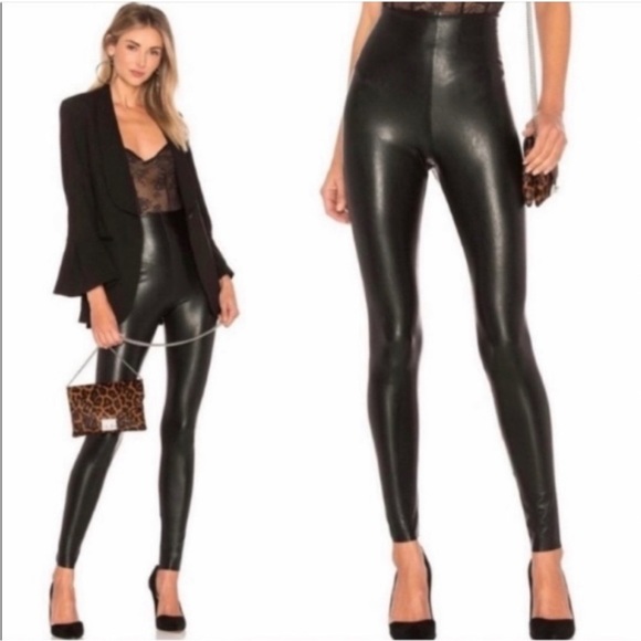 Commando Pants - Commando Perfect Control High Rise Faux Leather Leggings sz Large